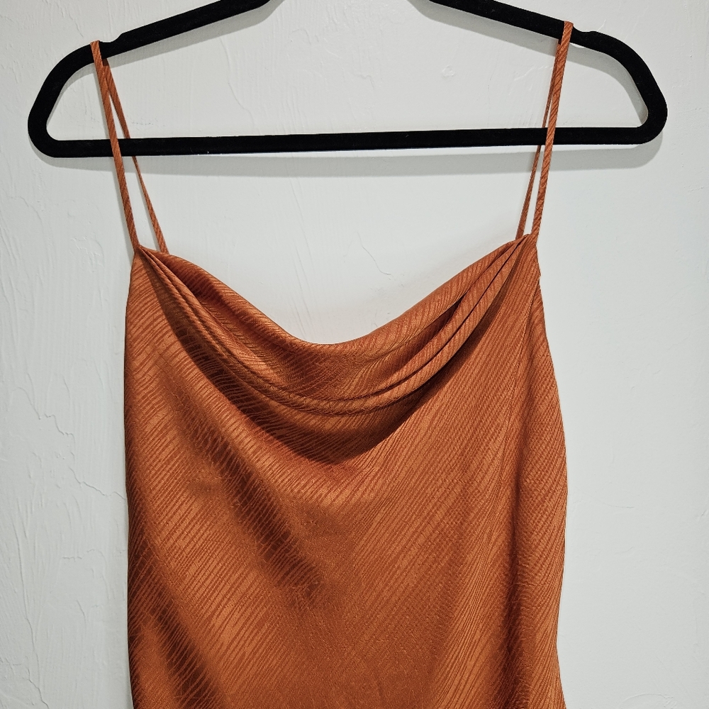 House of Harlow x REVOLVE Party Ira Mini Dress Burnt Orange Women's Size Small - Picture 9 of 16